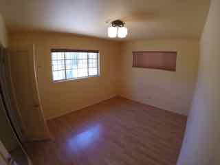 Master bedroom has full-wall closet